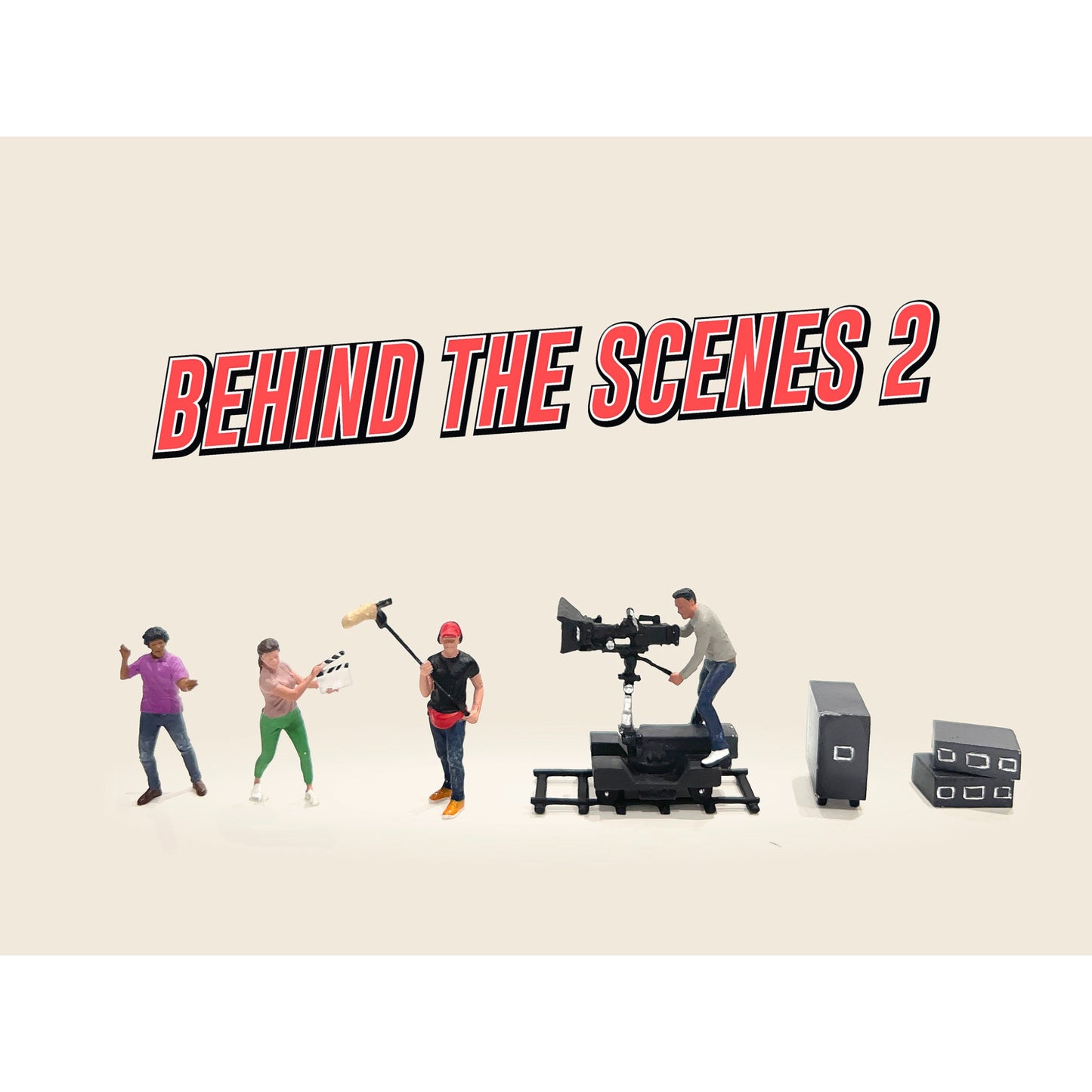 American Diorama  - Behind the Scenes - Figuren Set - AD-2428