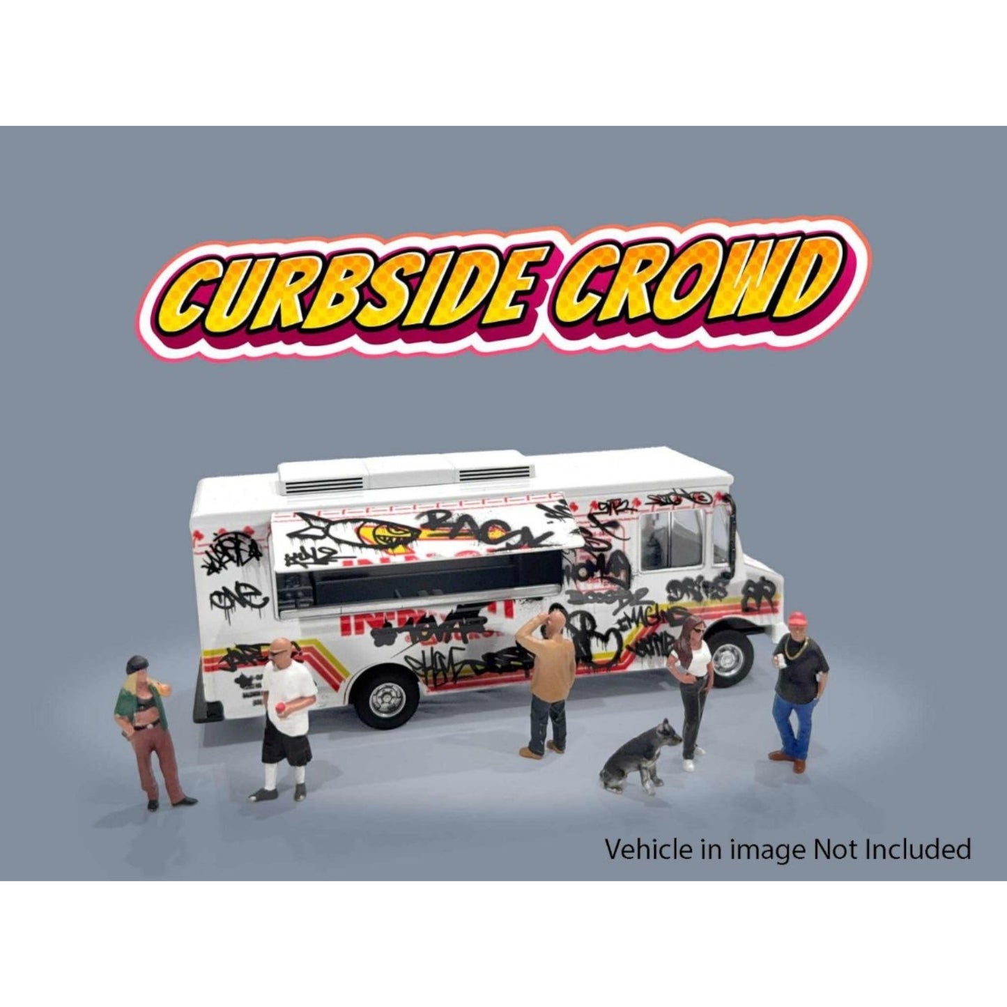 American Diorama  - Pre-Order - Curbside Crowd Figure Set - AD-2429