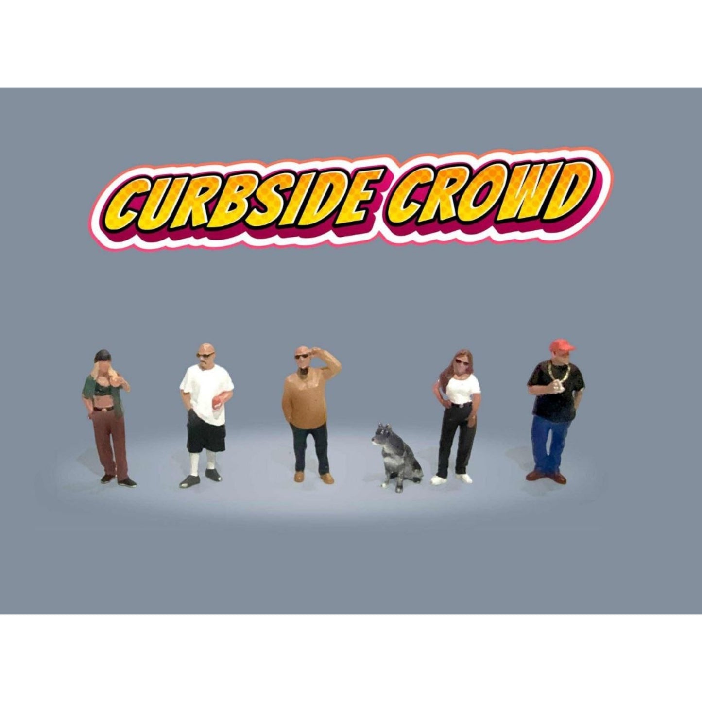 American Diorama  - Pre-Order - Curbside Crowd Figure Set - AD-2429