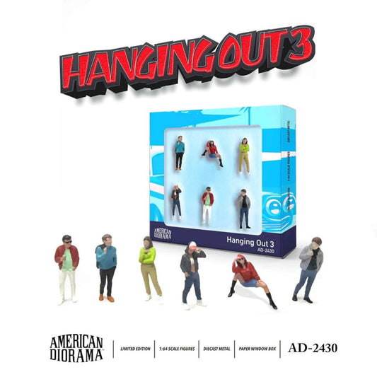 American Diorama  - Pre-Order - Hanging Out 3 Figure Set - AD-2430
