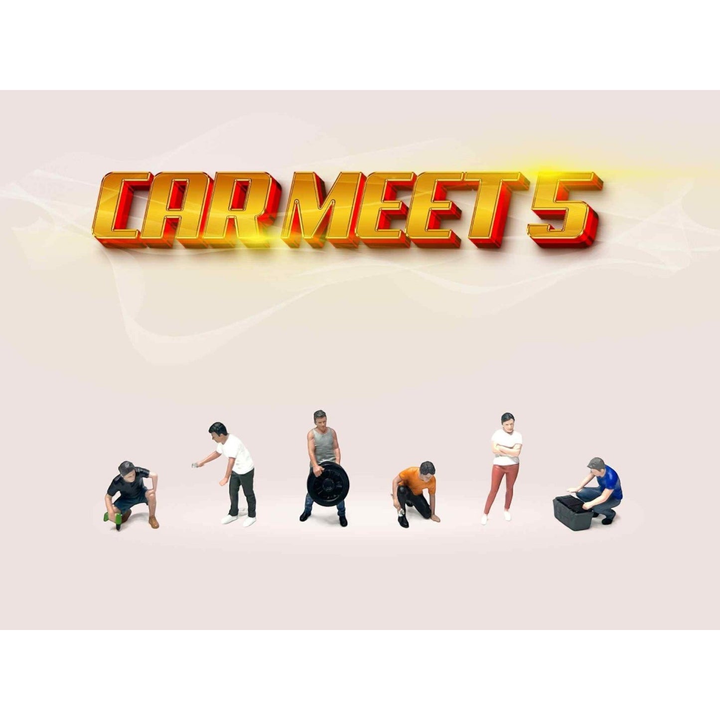 American Diorama  - Pre-Order - Car Meet 5, Figuren Set - AD-2432