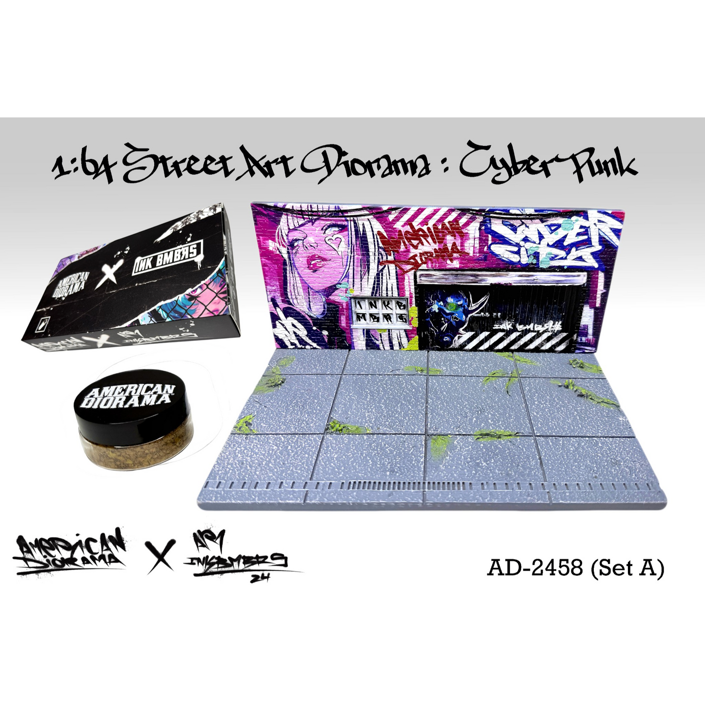 American Diorama - Pre-Order - Street Art Diorama - Cyber Punk A - AD-2458