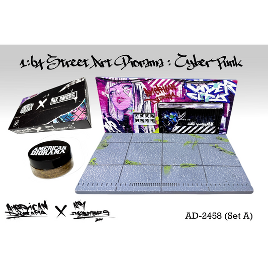 American Diorama - Pre-Order - Street Art Diorama - Cyber Punk A - AD-2458