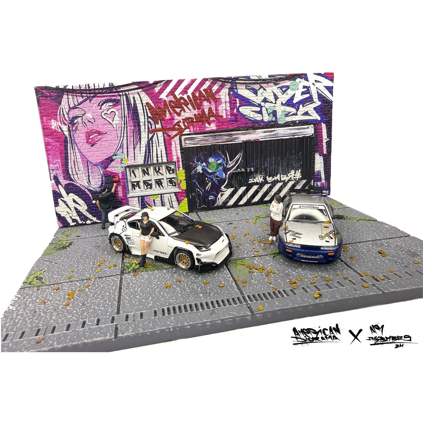 American Diorama - Pre-Order - Street Art Diorama - Cyber Punk A - AD-2458