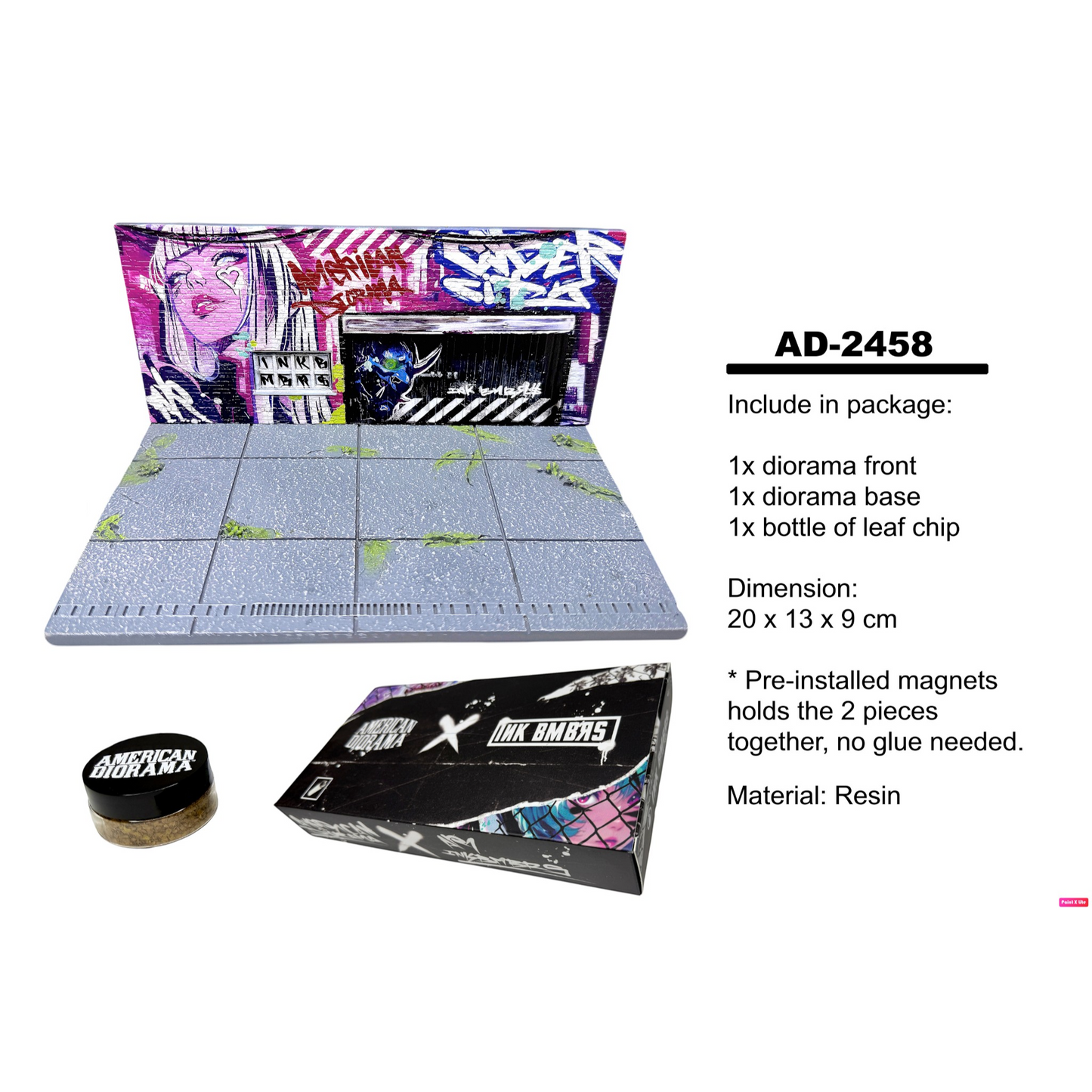 American Diorama - Pre-Order - Street Art Diorama - Cyber Punk A - AD-2458