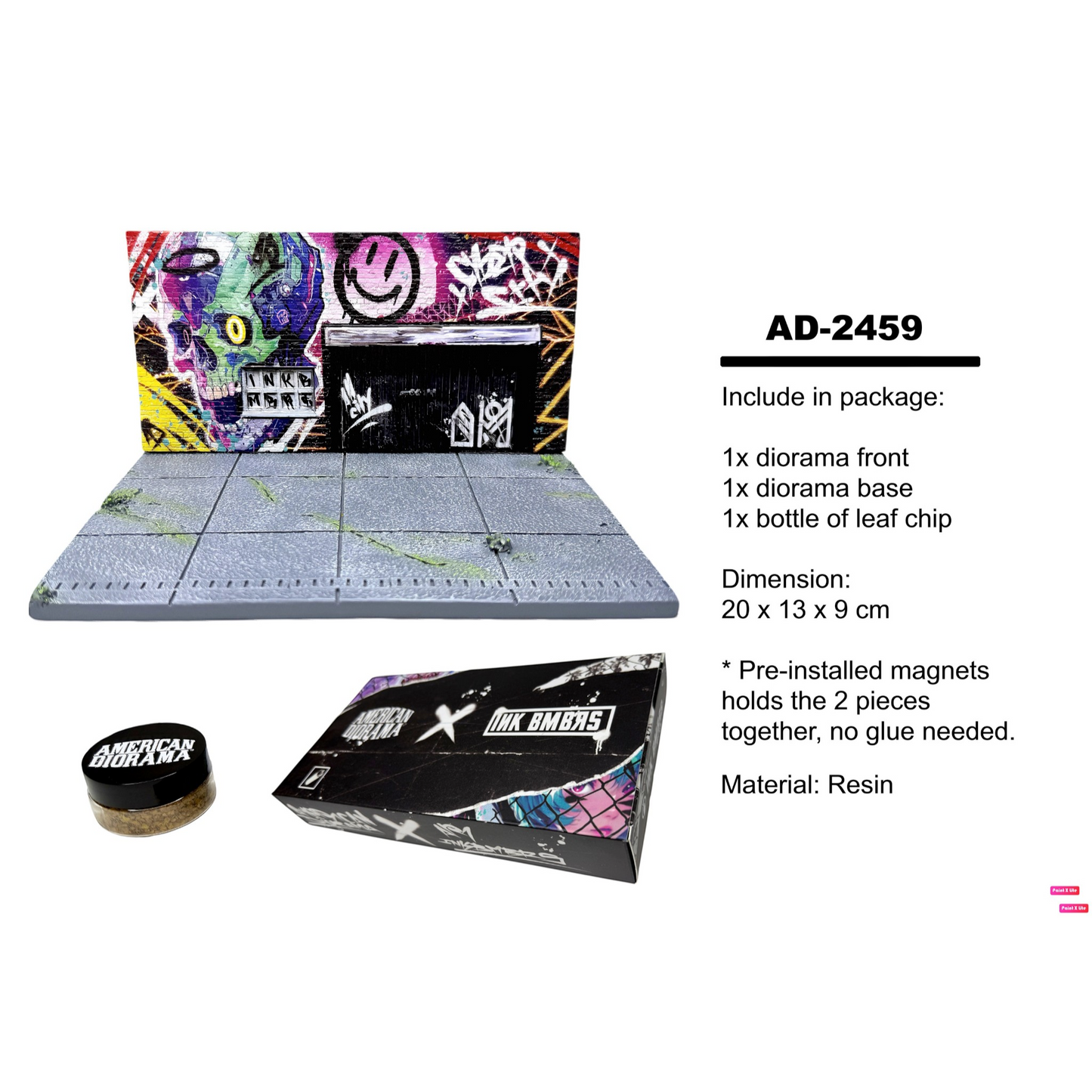 American Diorama - Pre-Order - Street Art Diorama - Cyber Punk B - AD-2459
