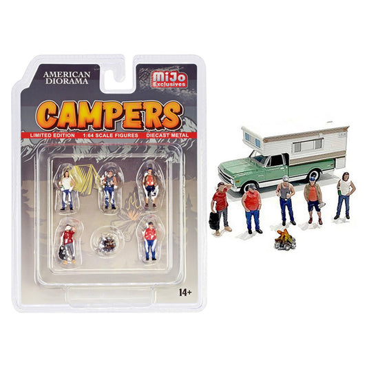 American Diorama - Campers Figure Set - AD-76489