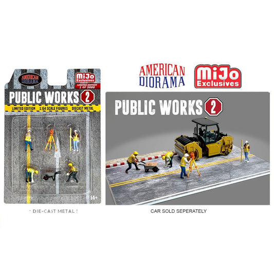 American Diorama - Public Works Figure Set #2 - AD-76519 - Mijo-Exclusive - 1:64