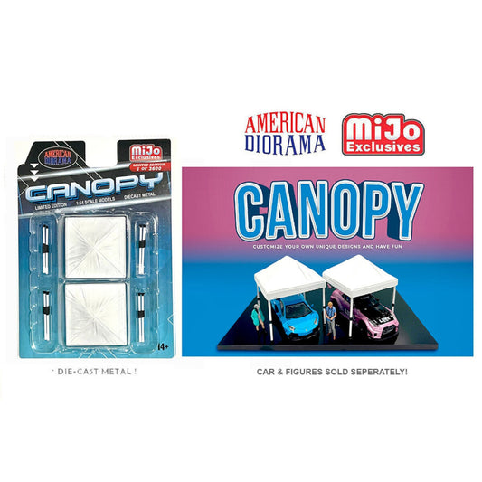 American Diorama - Canopy set of 2, white - AD-76523-MJ - Mijo-Exclusive - Zelt