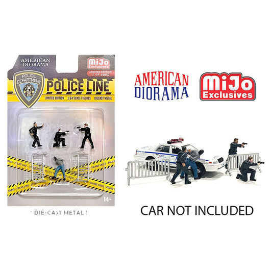 American Diorama - Police Line Figure Set - AD-76493 - Mijo-Exclusive - 1:64