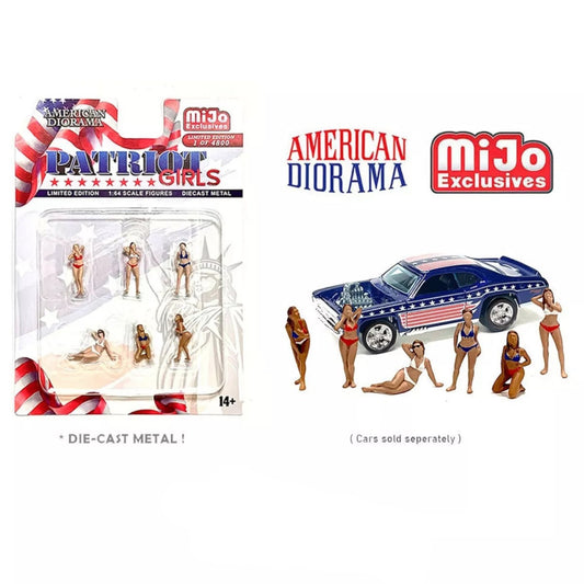 American Diorama - Patriot Girls Figure Set - AD-76498 - Mijo-Exclusive - 1:64