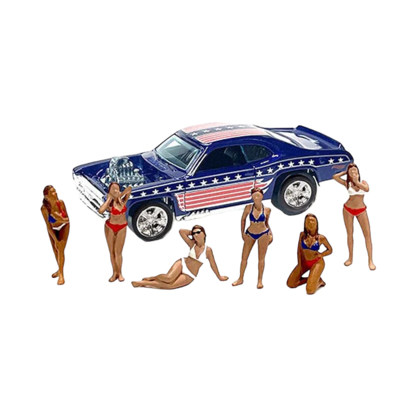 American Diorama - Patriot Girls Figure Set - AD-76498 - Mijo-Exclusive - 1:64