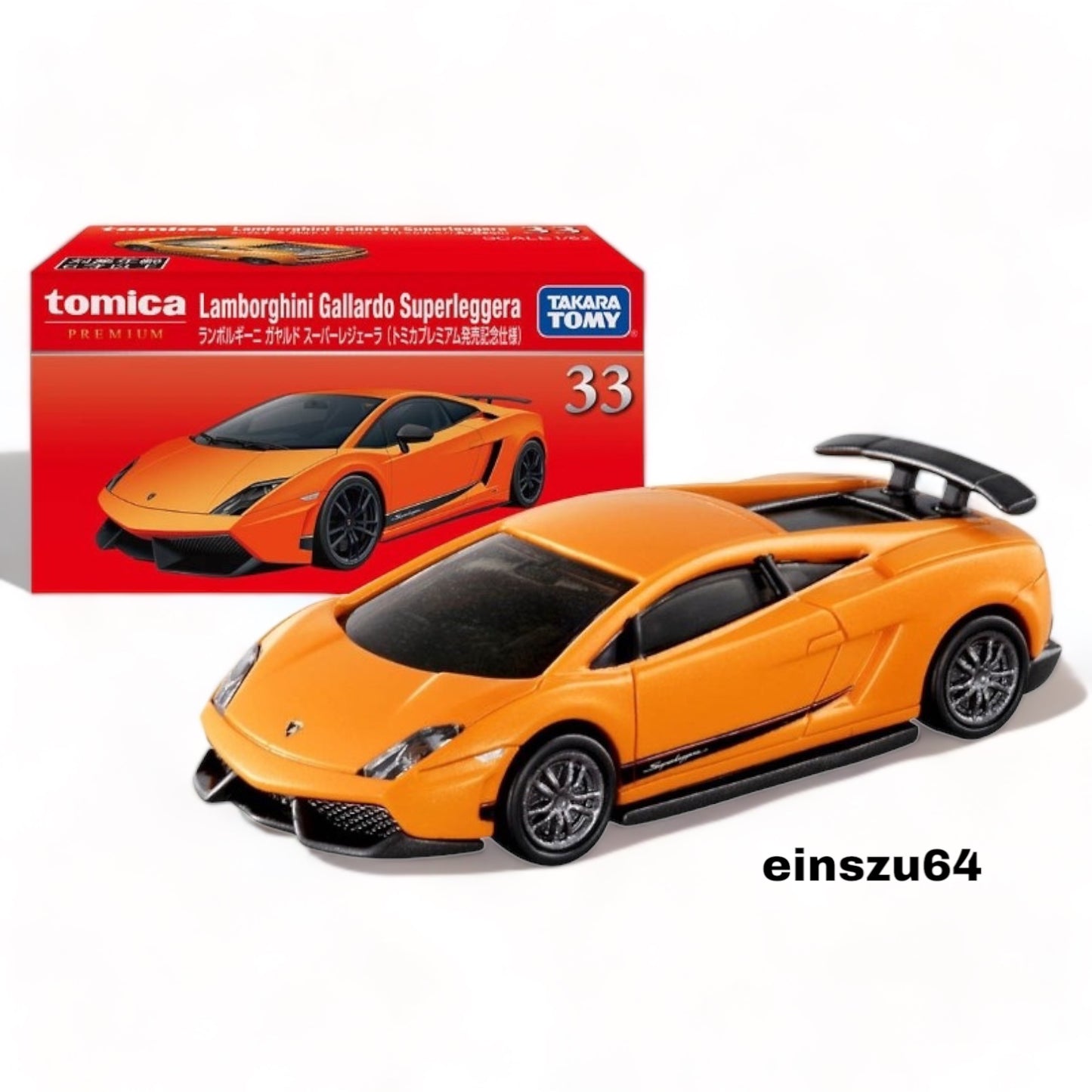 Tomica Premium - Lamborghini Gallardo Superleggera - No. 33 - Takara Tomy - 1:62