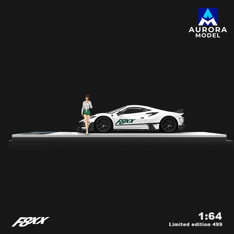 Aurora Models - Pre-Order - F8XX white, Mansory modified, mit Figur - AM646516-1