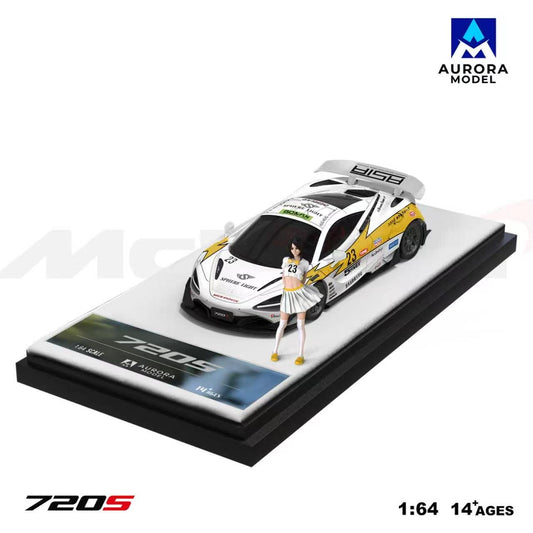 Aurora Models - Pre-Order - McLaren 720S, Liqui Moly - mit Figur - AM800403-1