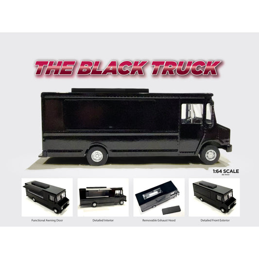 American Diorama  - Pre-Order - Food Truck - The Black Truck - AD-70201