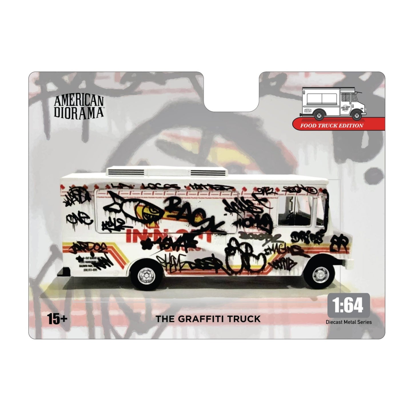 American Diorama  - Pre-Order - Food Truck - Graffiti Style - AD-70102
