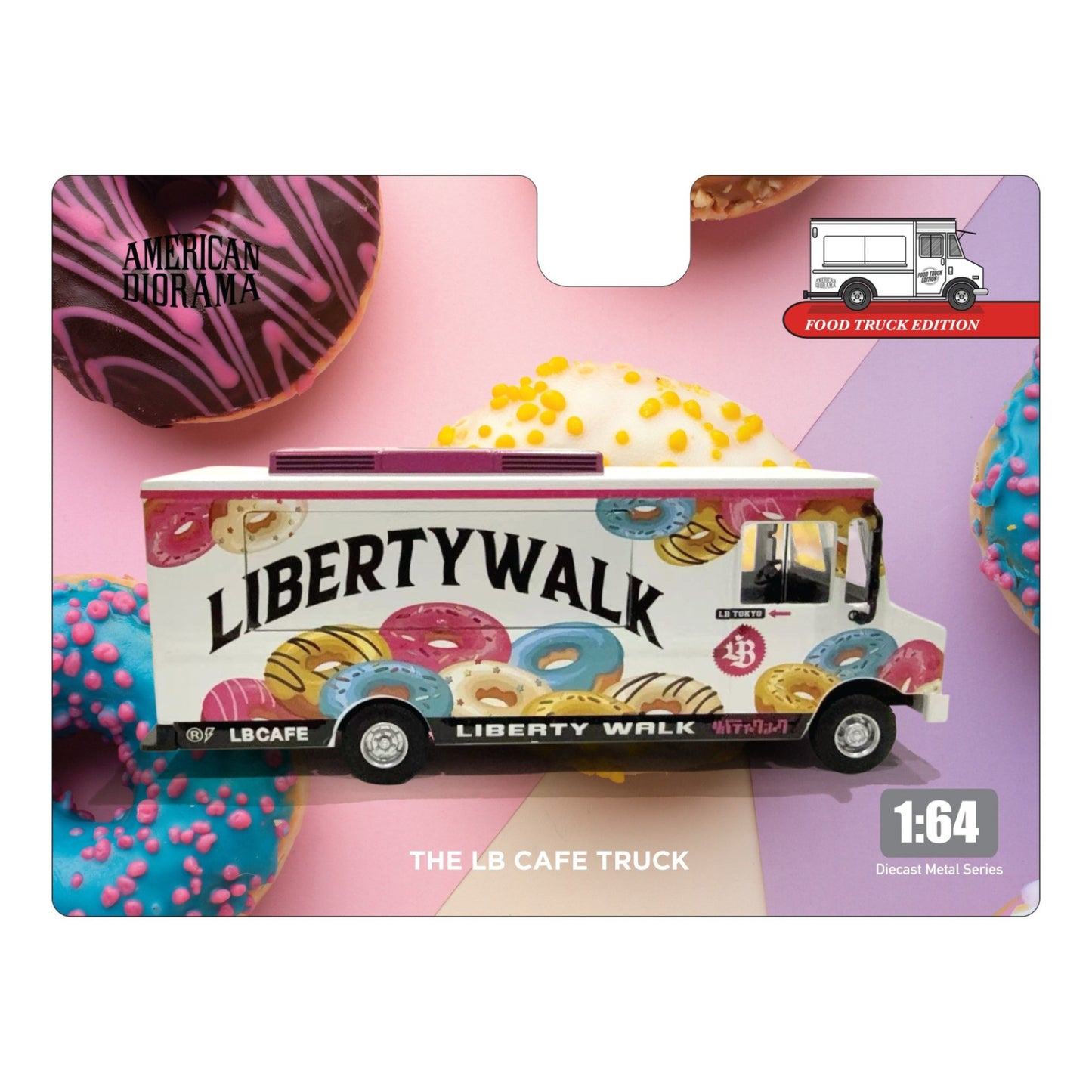 American Diorama  - Pre-Order - Food Truck - Liberty Walk Cafe - AD-70103