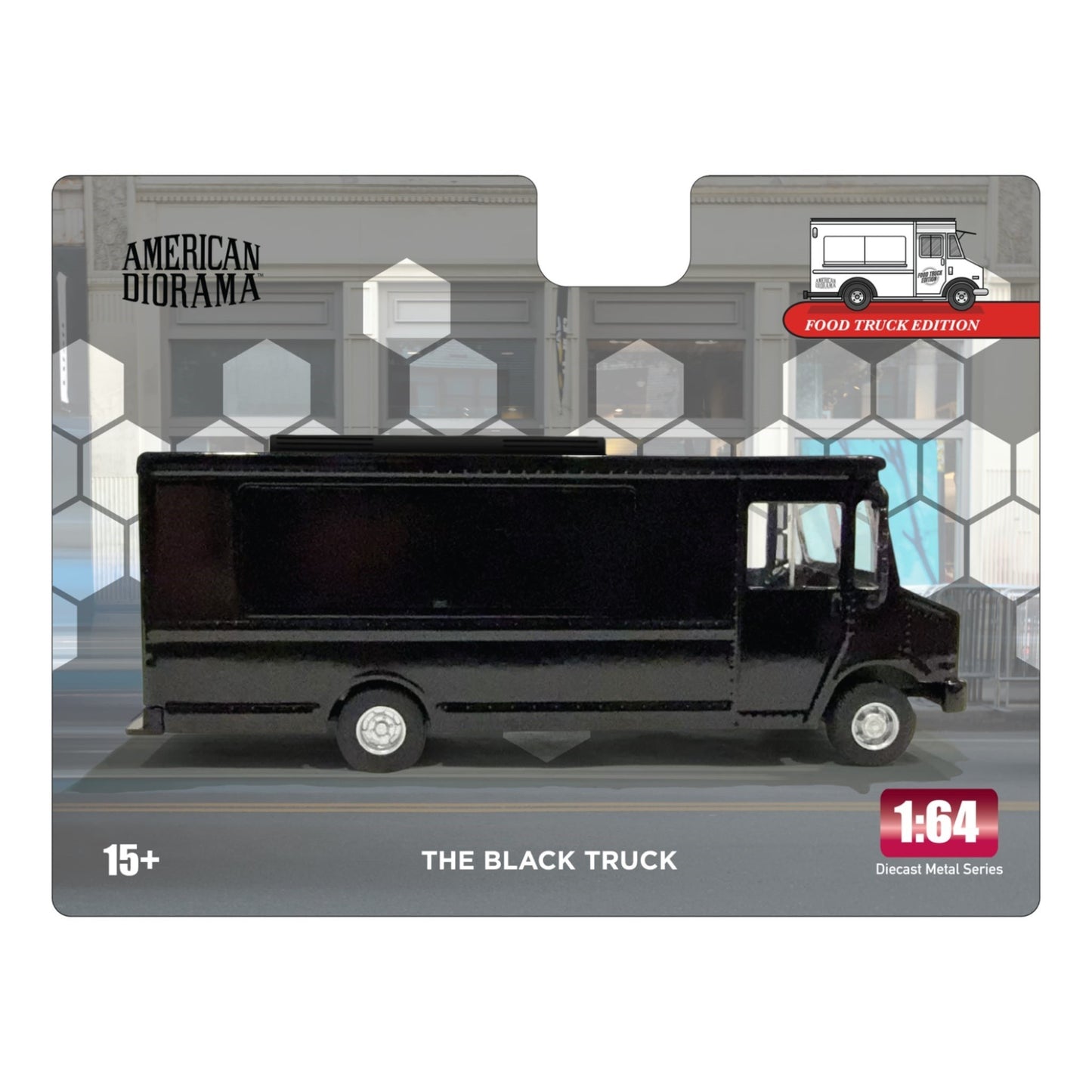 American Diorama  - Pre-Order - Food Truck - The Black Truck - AD-70201