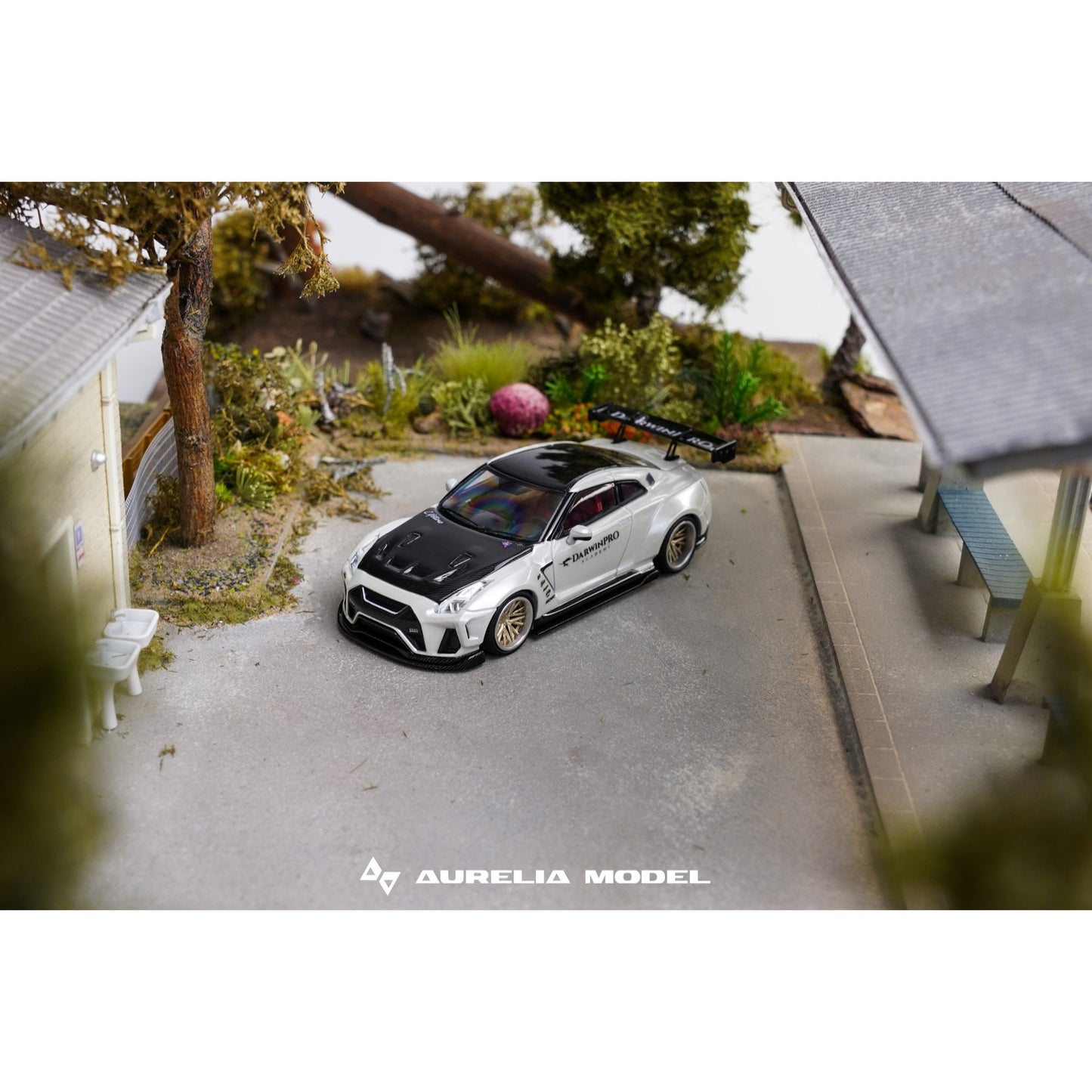 AureliaModel - Pre-Order - R35 DarwinPRO -White / GT Wing - ARM64-R35DP-WHI