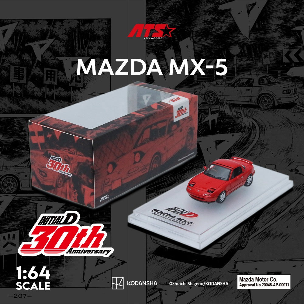 ATS Model - Pre-Order - Mazda MX-5 - Mazda MX-5 - Speed Racer, red Initial-D 30th Anniversary - ATS880107