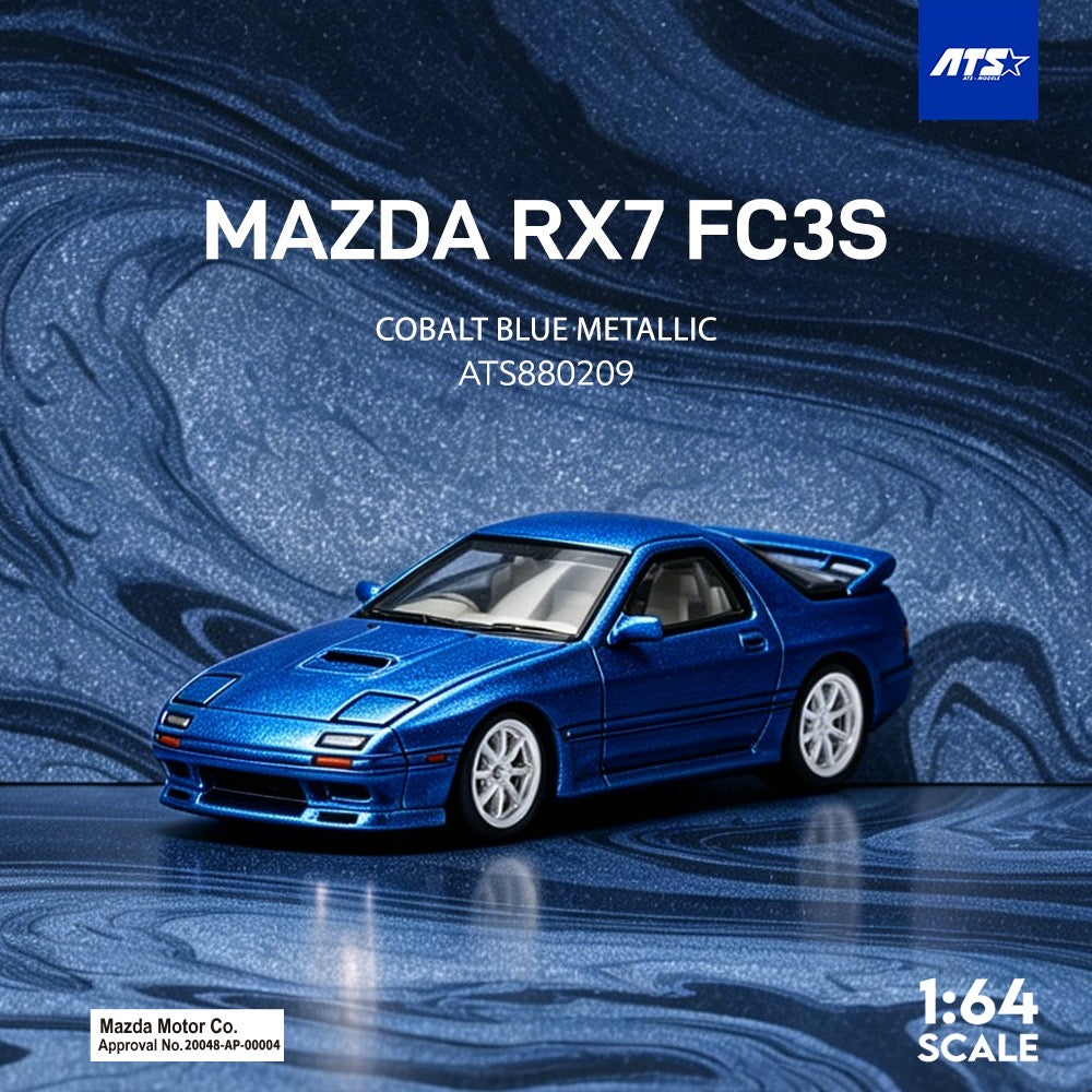 ATS Models - Pre-Order - Mazda RX-7 FC3S - Metallic Cobalt Blue - ATS880209