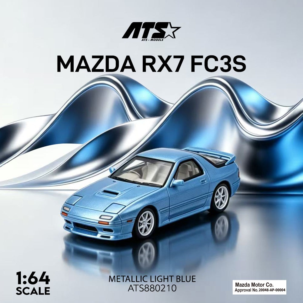 ATS Models - Pre-Order - MAZDA RX-7 FC3S - Metallic Light Blue - ATS880210