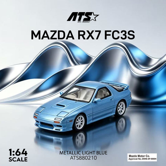 ATS Models - Pre-Order - MAZDA RX-7 FC3S - Metallic Light Blue - ATS880210