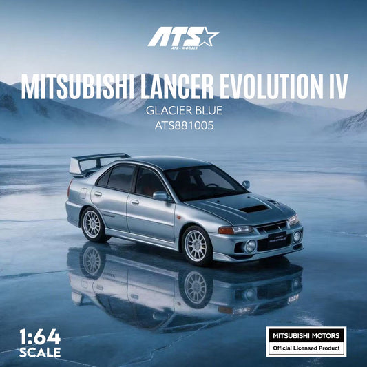ATS Models - Pre-Order - MITSUBISHI LANCER EVOLUTION IV - Glacier Blue - ATS881005
