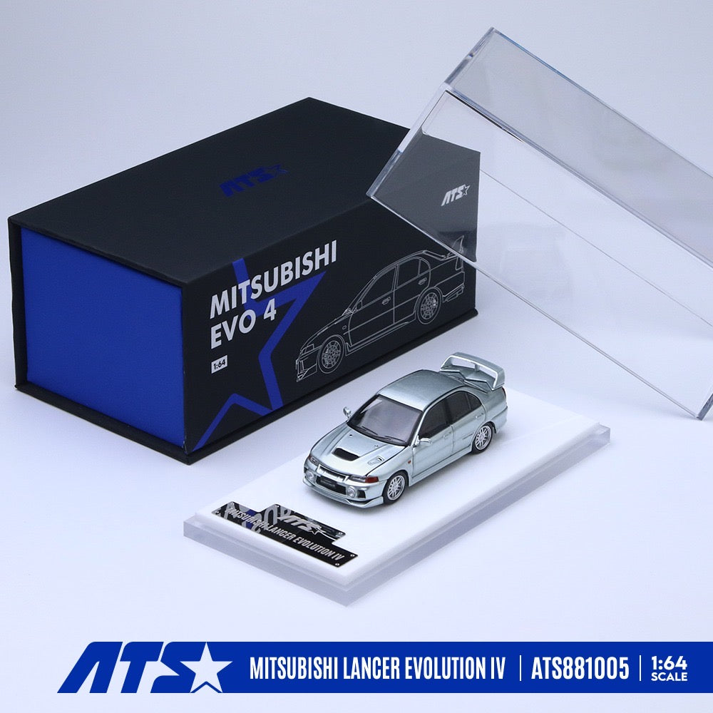 ATS Models - Pre-Order - MITSUBISHI LANCER EVOLUTION IV - Glacier Blue - ATS881005
