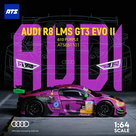ATS Model - Pre-Order - AUDI R8 LMS GT3 EVO II - 610 purple - ATS881101