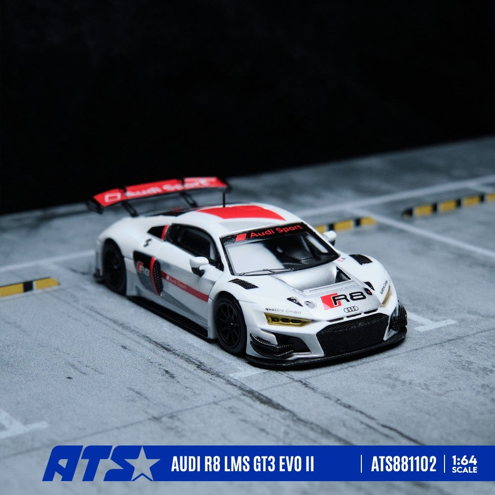 ATS Model - Pre-Order - AUDI R8 LMS GT3 EVO II Racing Team Tribute - White - ATS881102