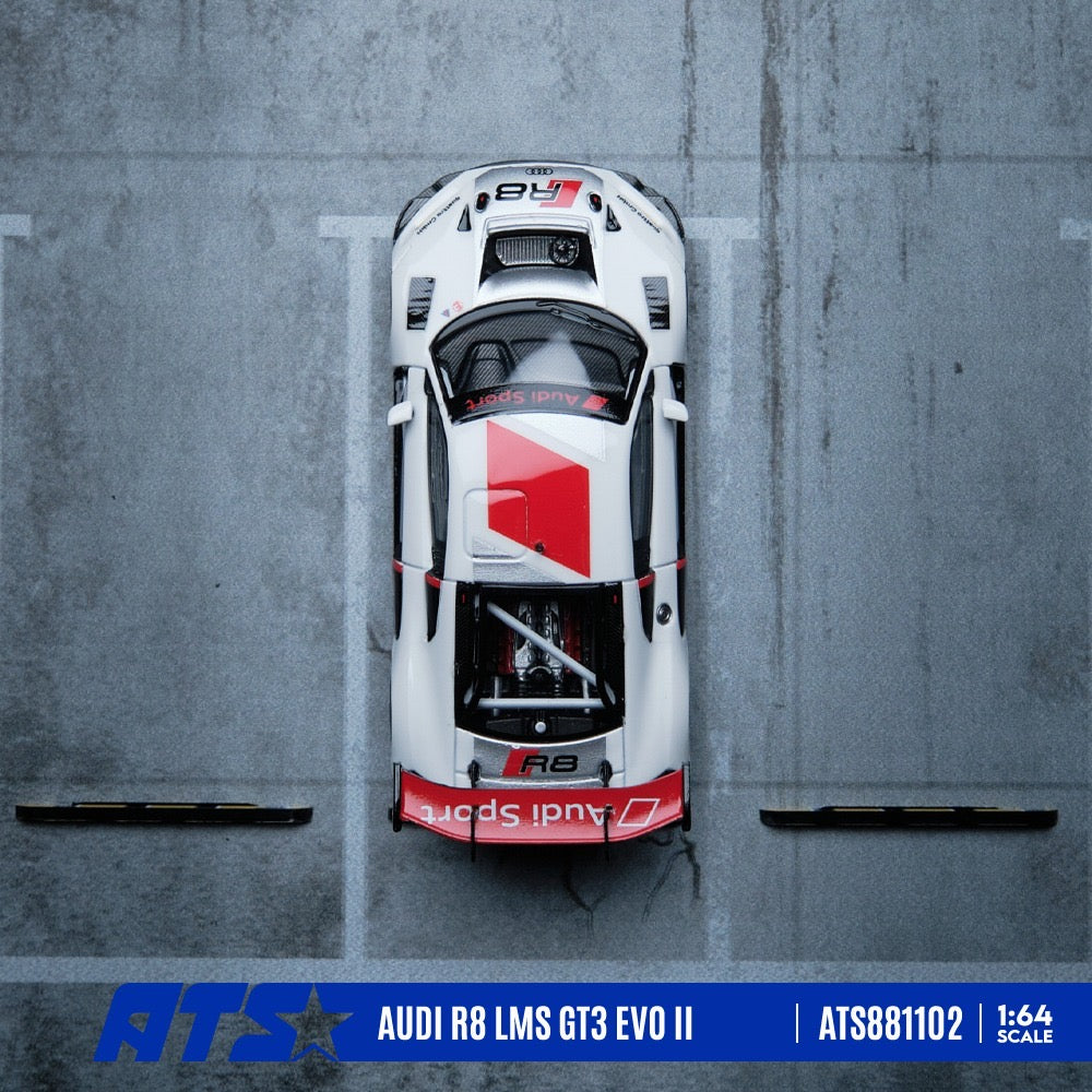 ATS Model - Pre-Order - AUDI R8 LMS GT3 EVO II Racing Team Tribute - White - ATS881102