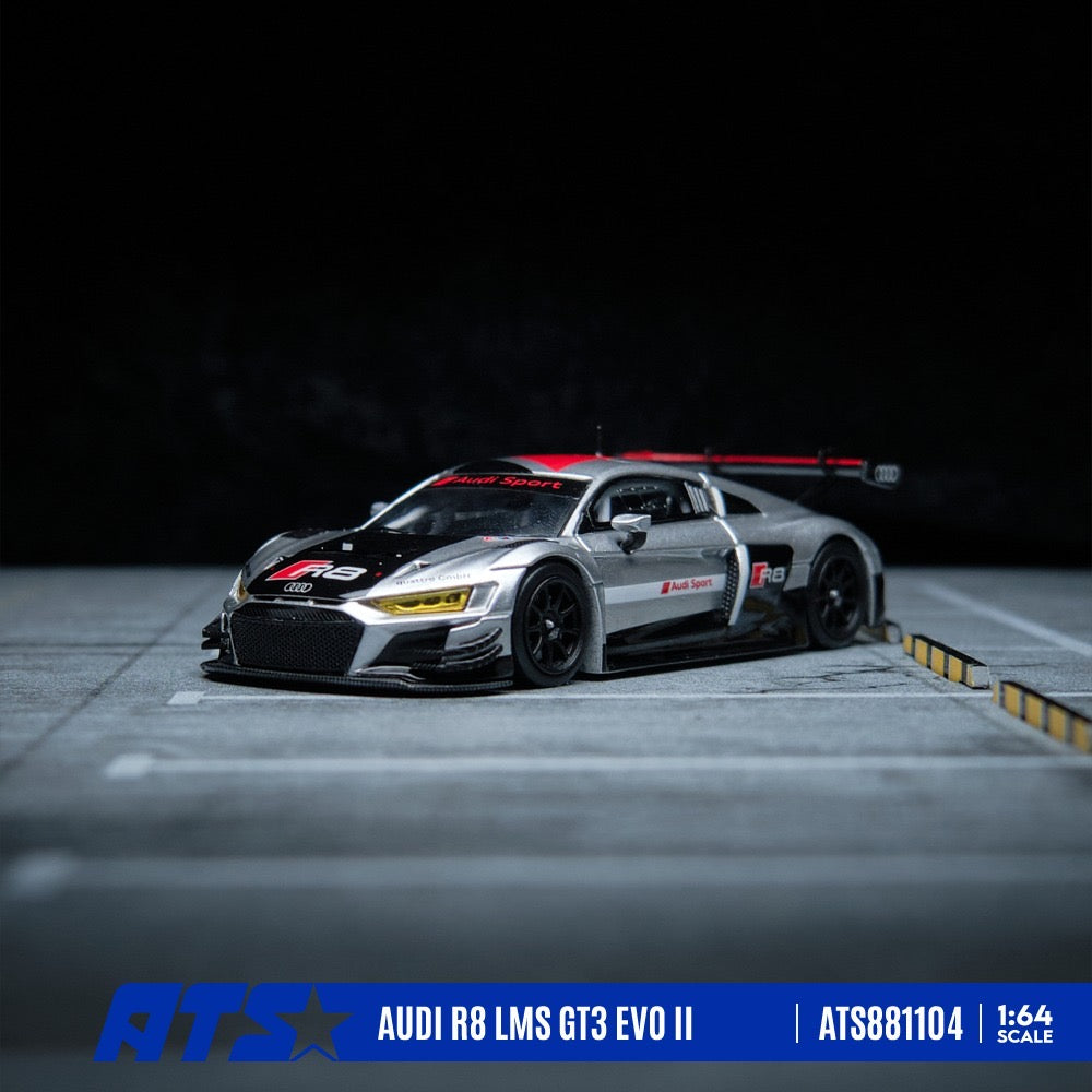 ATS Model - Pre-Order - AUDI R8 LMS GT3 EVO II Racing Team Tribute - Silver - ATS881104