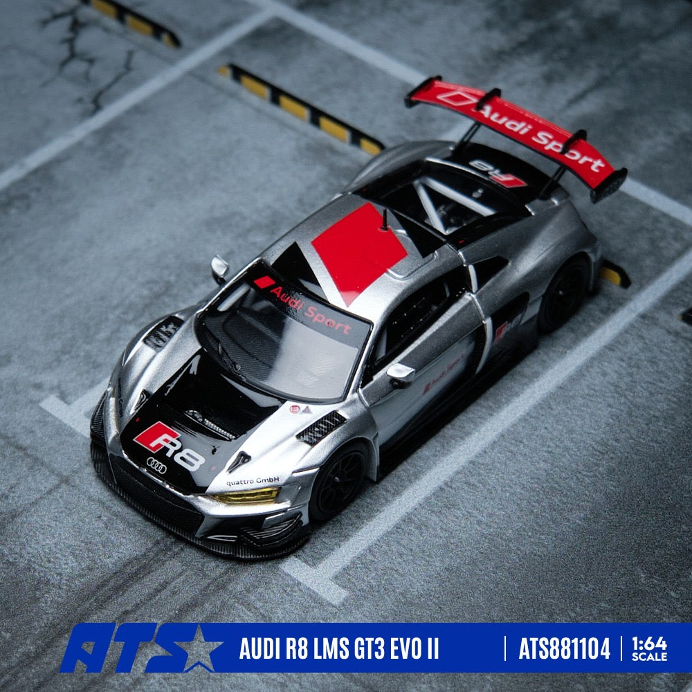 ATS Model - Pre-Order - AUDI R8 LMS GT3 EVO II Racing Team Tribute - Silver - ATS881104
