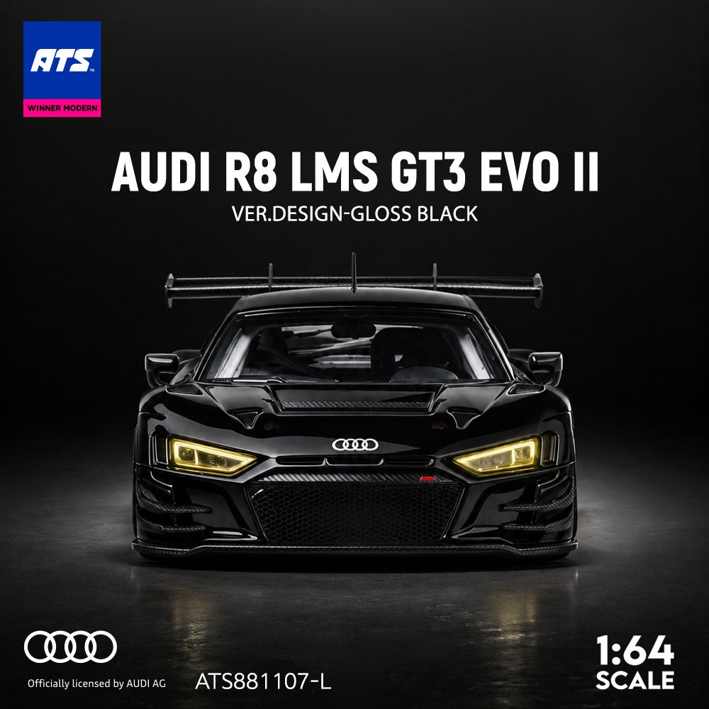 ATS Model - Pre-Order - Audi R8 LMS GT3 EVO II Designer Edition - Gloss Black - ATS881107-L