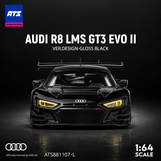 ATS Model - Pre-Order - Audi R8 LMS GT3 EVO II Designer Edition - Gloss Black - ATS881107-L