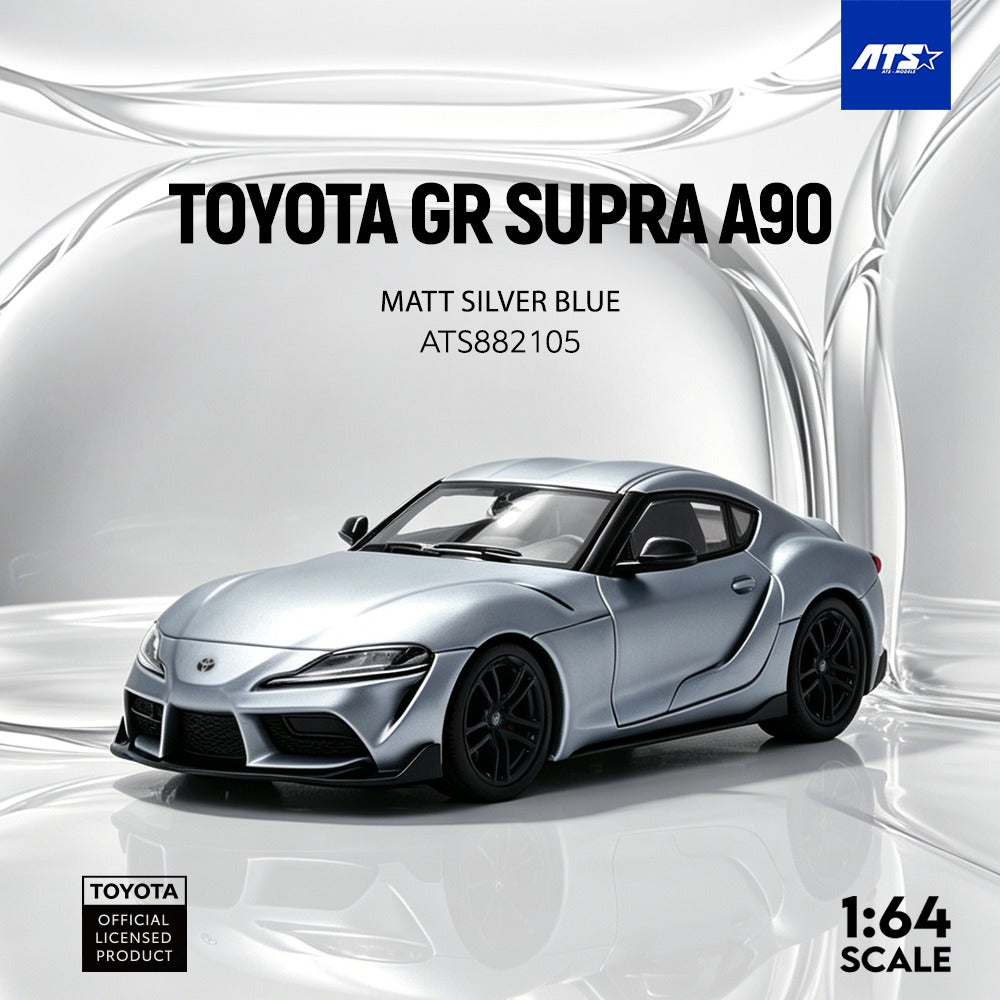 ATS Model - Pre-Order - Toyota GR SUPRA A90 - Matte Silver Blue - ATS882105