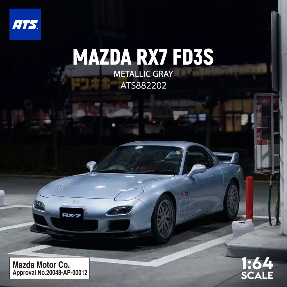 ATS Models - Pre-Order - MAZDA RX7 FD3S - Metallic Gray - ATS882202