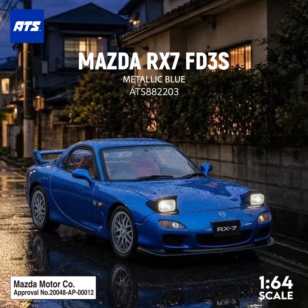 ATS Models - Pre-Order - MAZDA RX7 FD3S - Metallic Blue - ATS882203