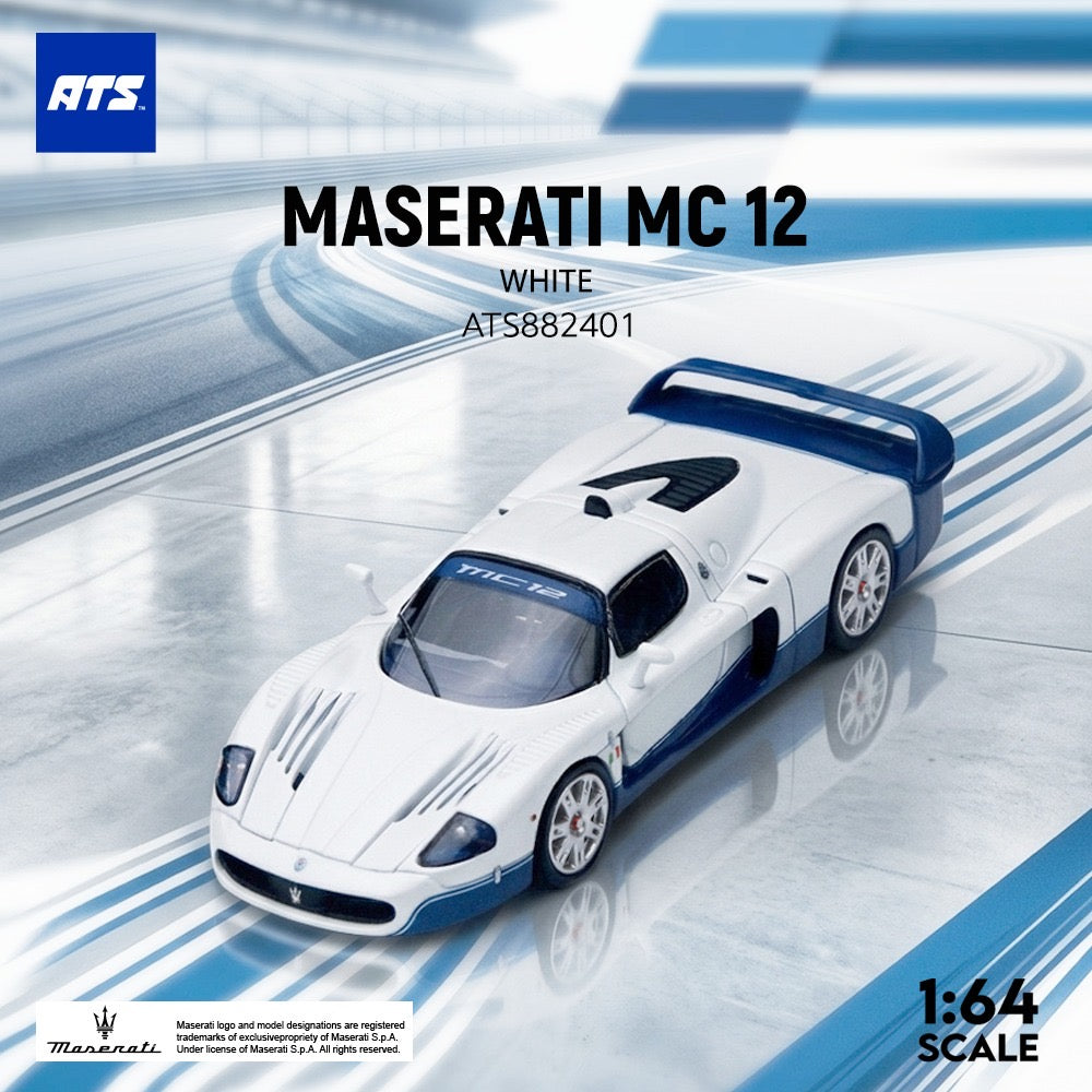 ATS Model - Pre-Order - Maserati MC 12, white blue - ATS882401