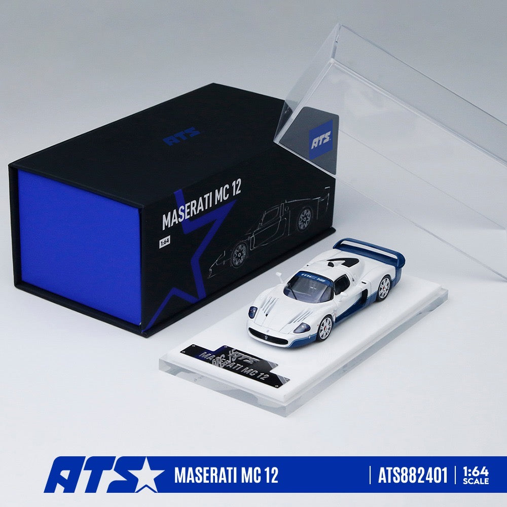 ATS Model - Pre-Order - Maserati MC 12, white blue - ATS882401
