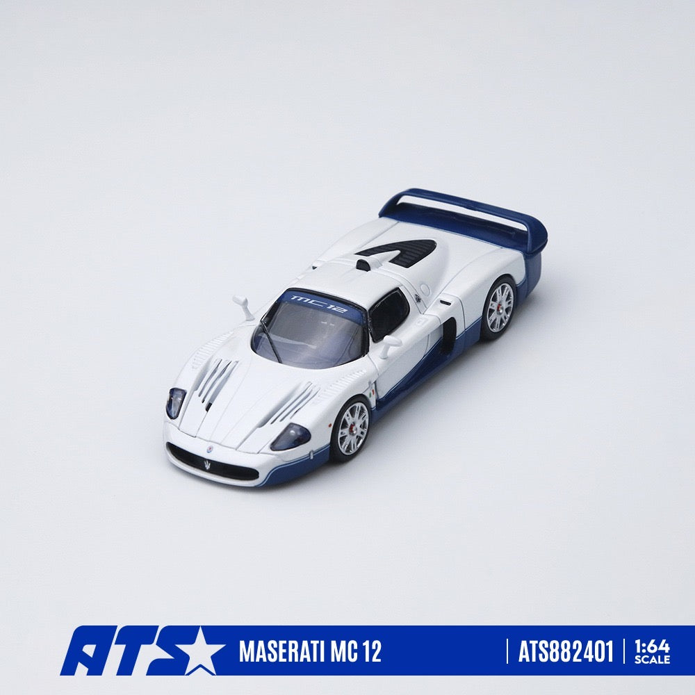 ATS Model - Pre-Order - Maserati MC 12, white blue - ATS882401