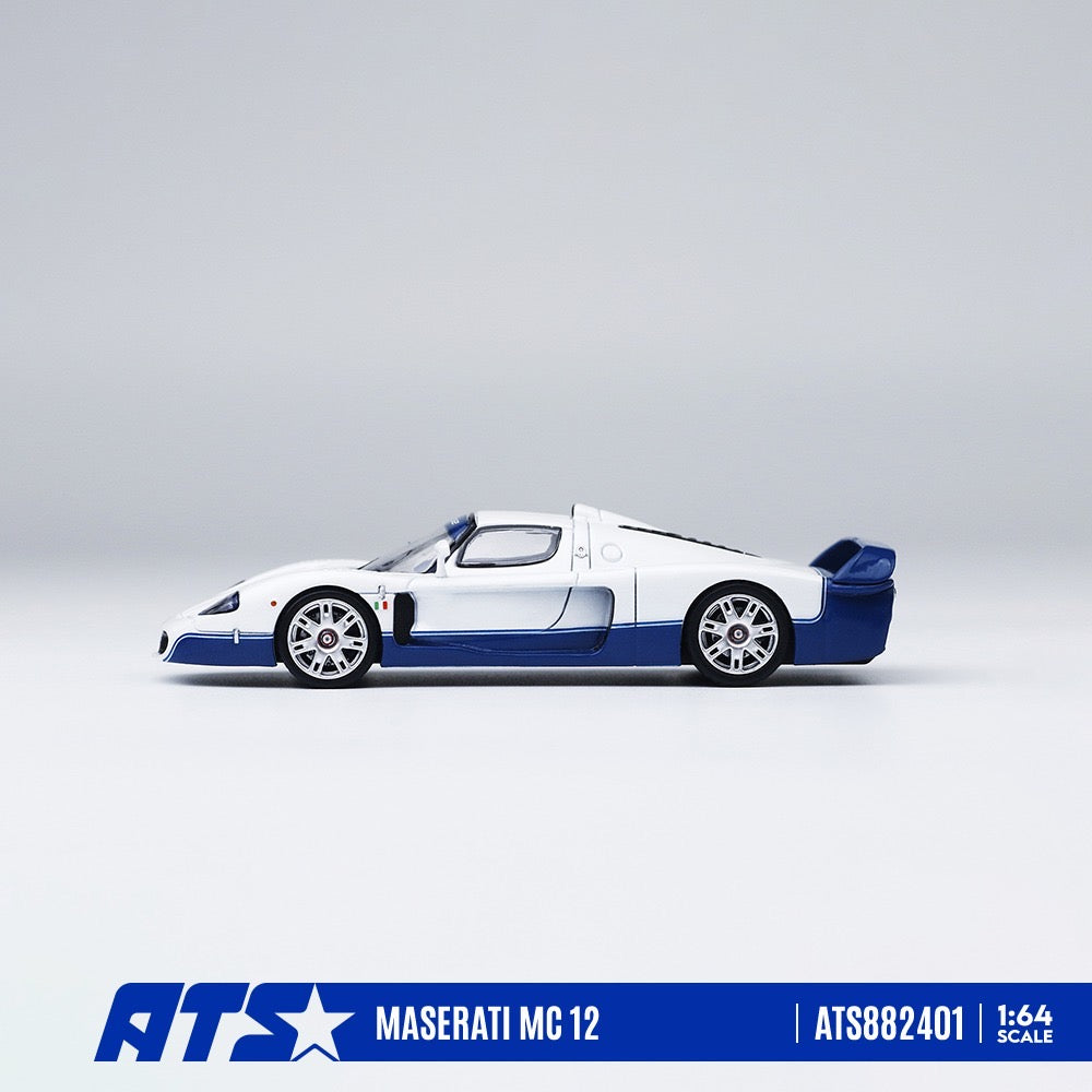 ATS Model - Pre-Order - Maserati MC 12, white blue - ATS882401