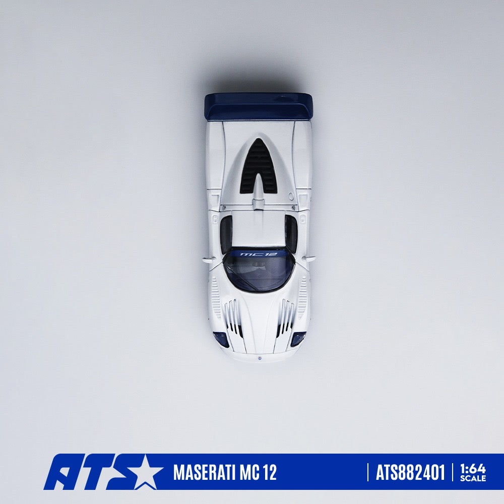 ATS Model - Pre-Order - Maserati MC 12, white blue - ATS882401