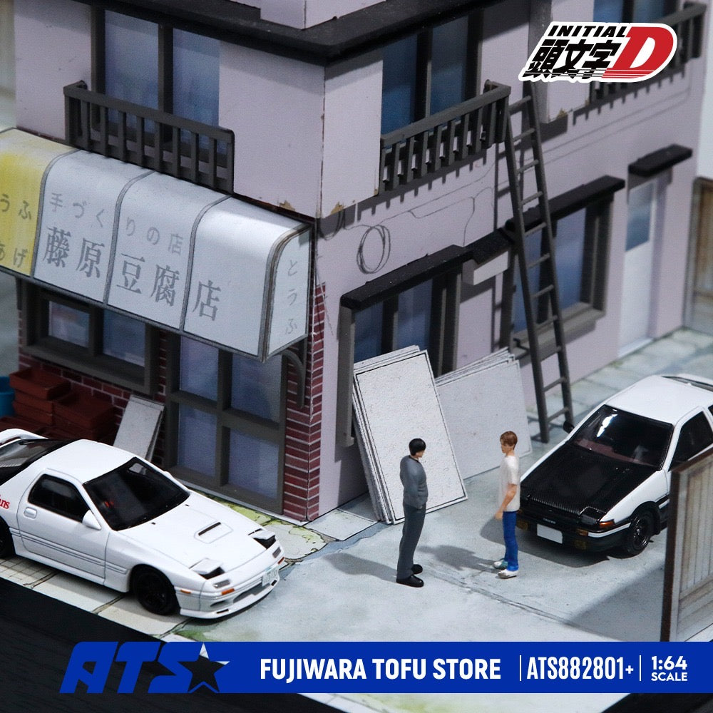 ATS Models - Pre-Order - Initial D Manga Version Fujiwara Tofu Store Diorama - Deluxe Version - ATS882801+