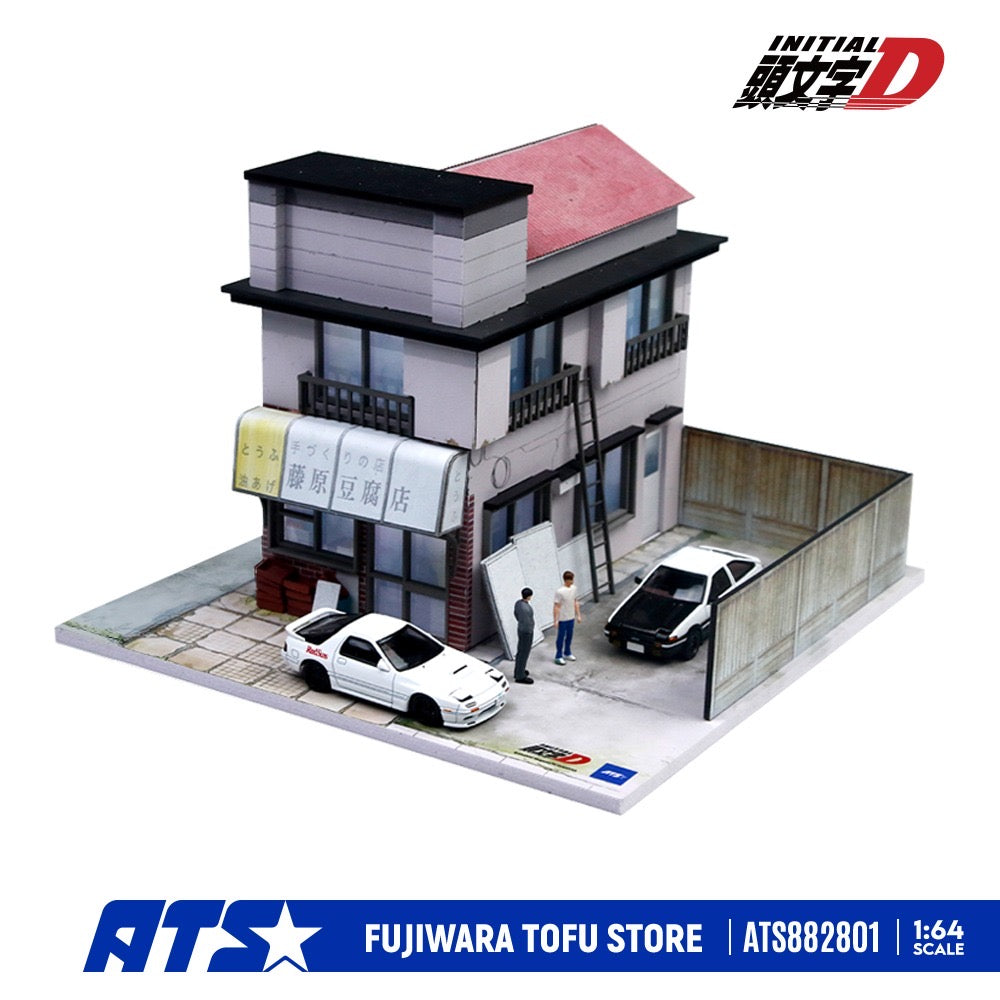 ATS Models - Pre-Order - Initial D Manga Version Fujiwara Tofu Store Diorama - ATS882801
