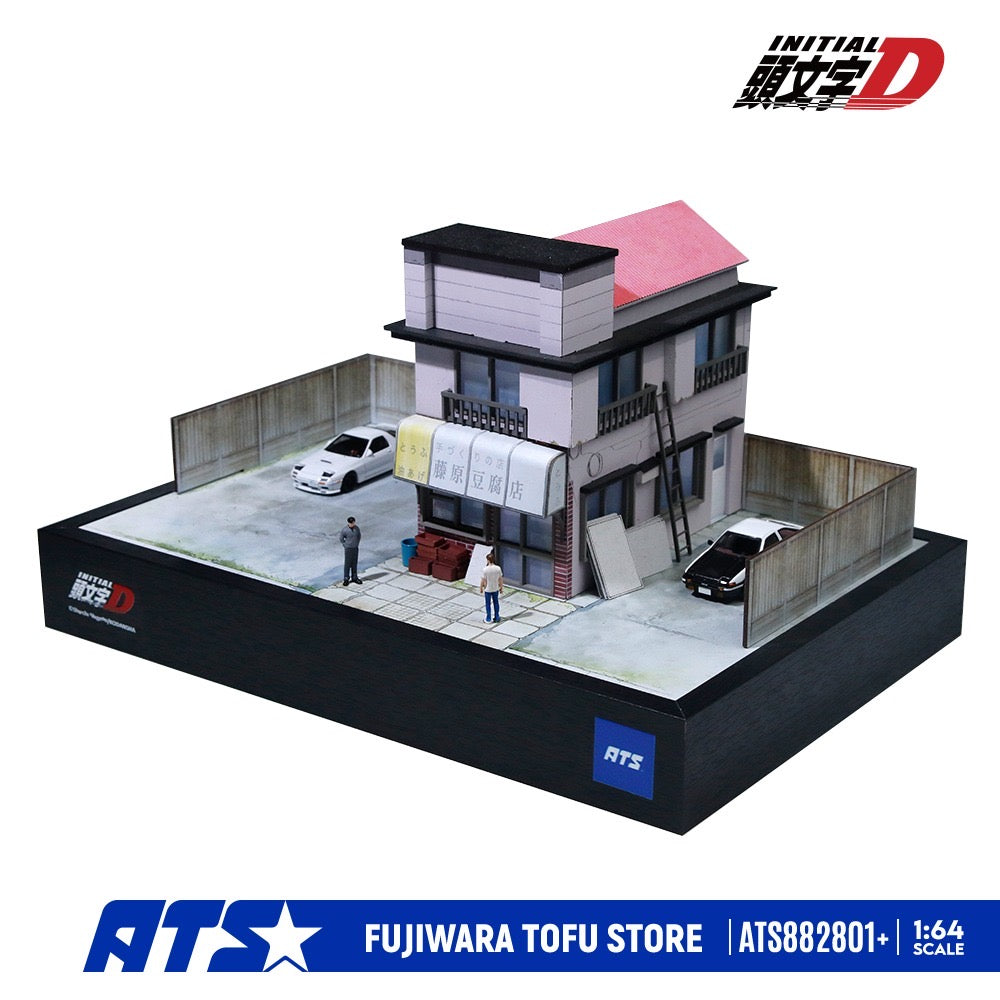 ATS Models - Pre-Order - Initial D Manga Version Fujiwara Tofu Store Diorama - Deluxe Version - ATS882801+