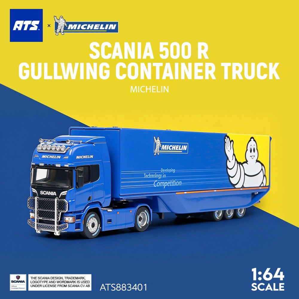 ATS Models - Pre-Order - Scania 500 R Container Truck - Michelin - ATS883401