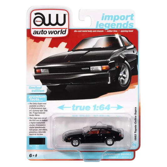 Autoworld - 1983 Toyota Celica Supra, gloss black - 1:64 - AWSP166A